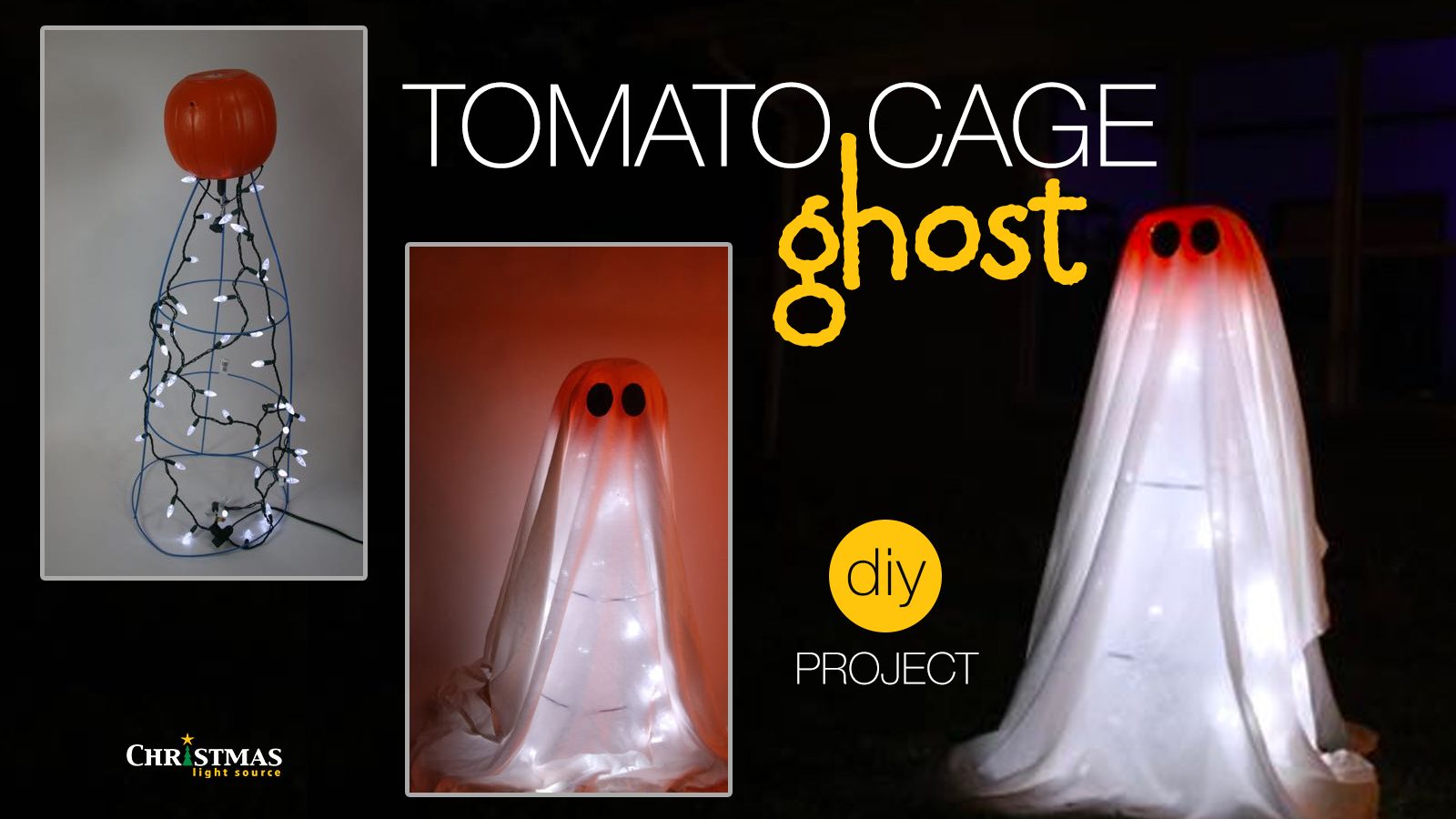 Tomato Cage Ghosts - Halloween Crafts