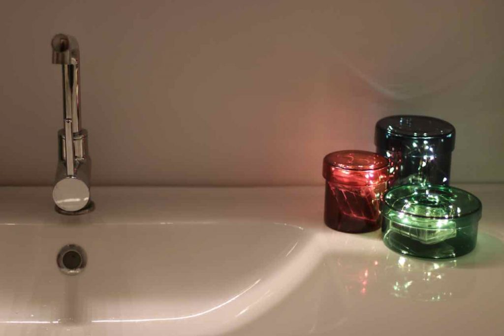 Jewel-toned containers are better with lights