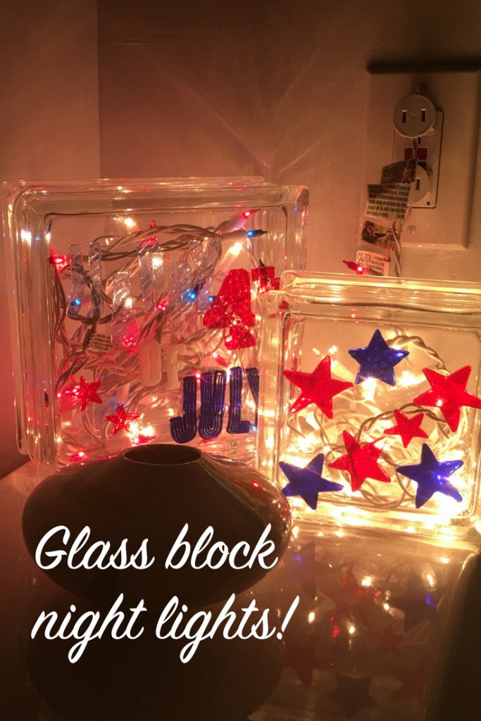 Patriotic Glass Blocks