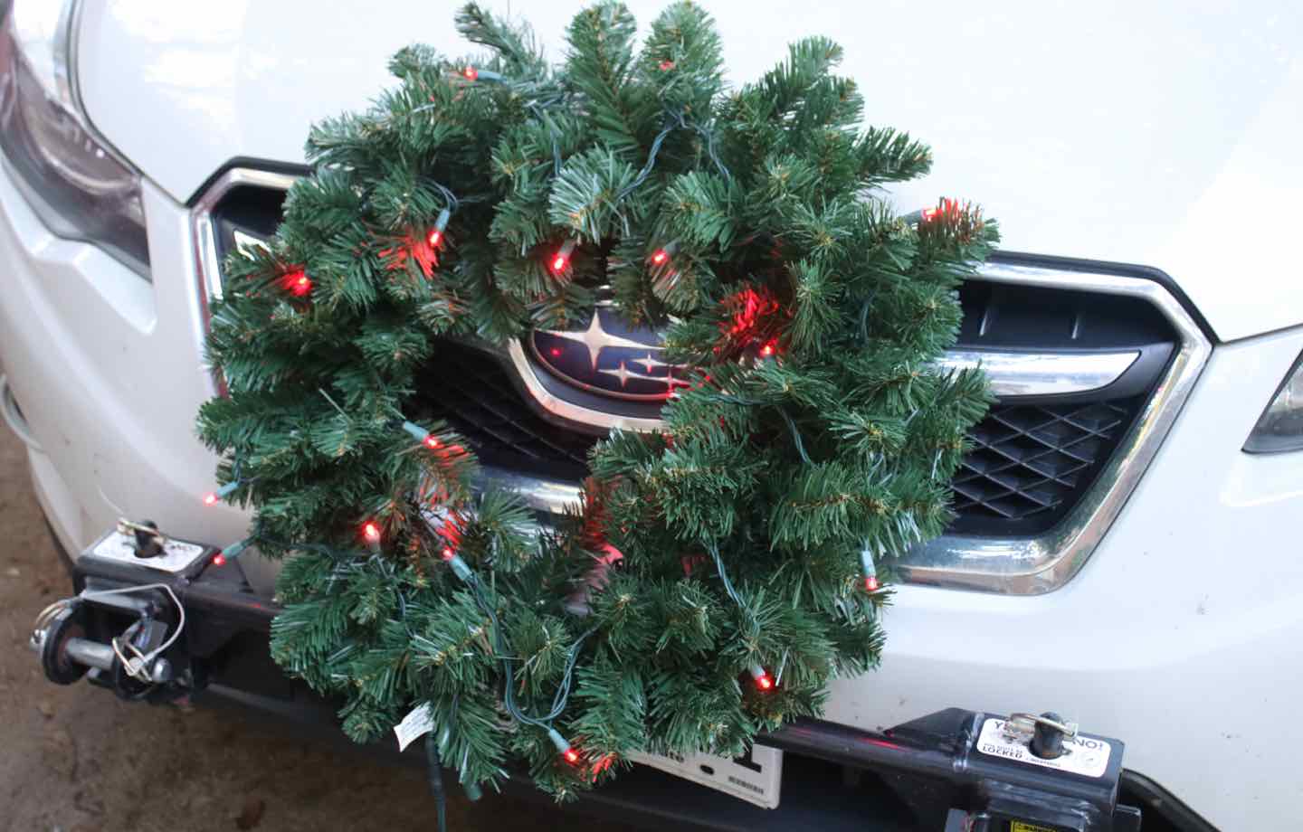 DIY Holiday Car Wreath