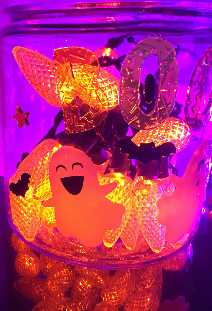 DIY: Halloween Glass Blocks and Canisters