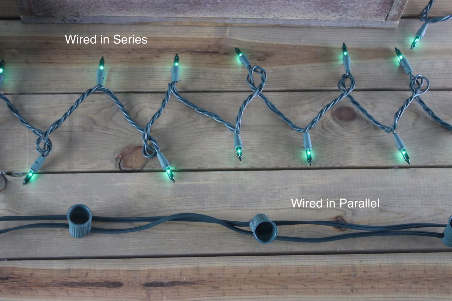 Are Christmas lights in series or parallel?