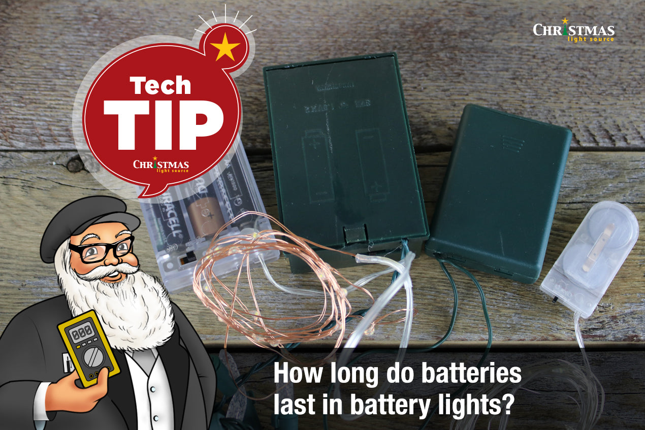 How long do batteries last in battery lights?