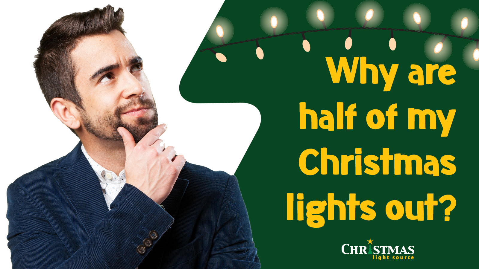 Why are half of my Christmas lights out?