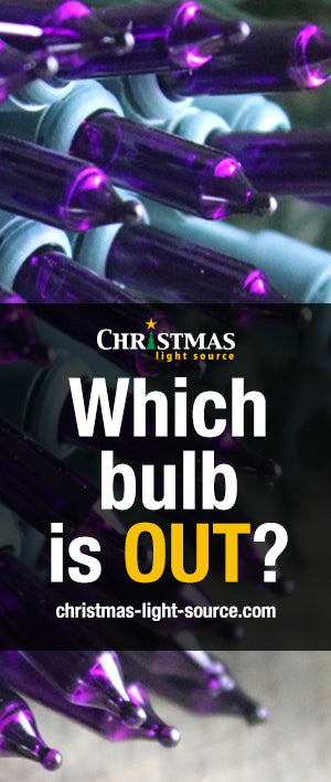 How do you know which bulb is out on your Christmas lights?