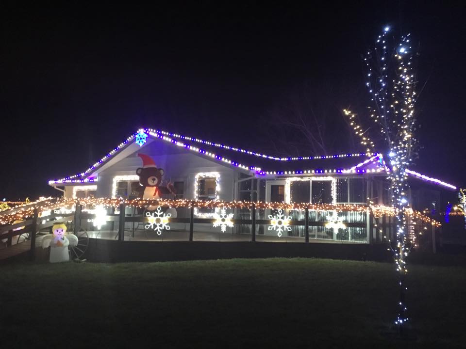 Customer uses both LED lights strings and cords and bulbs for their Christmas Lights Display