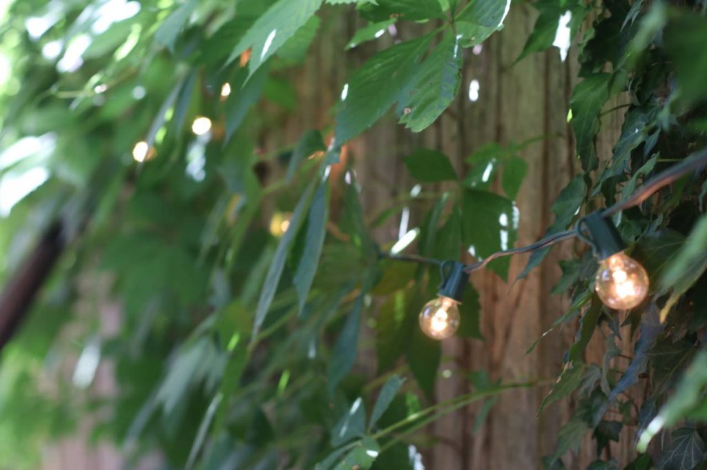 Quick and easy backyard fence lighting project