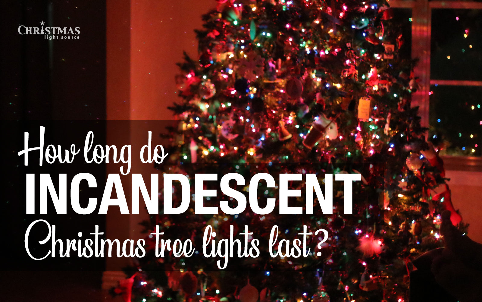 How long do incandescent Christmas tree lights last?