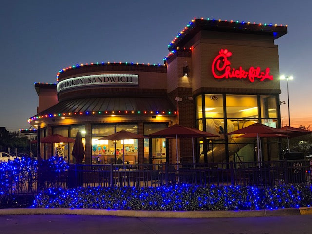 Get This Look: Decorating a Chick-fil-a with Christmas Lights