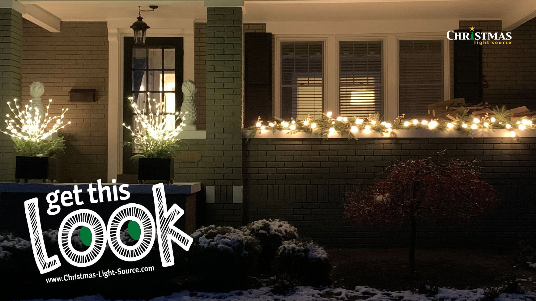 Get This Look: Dressing up a porch for Christmas!