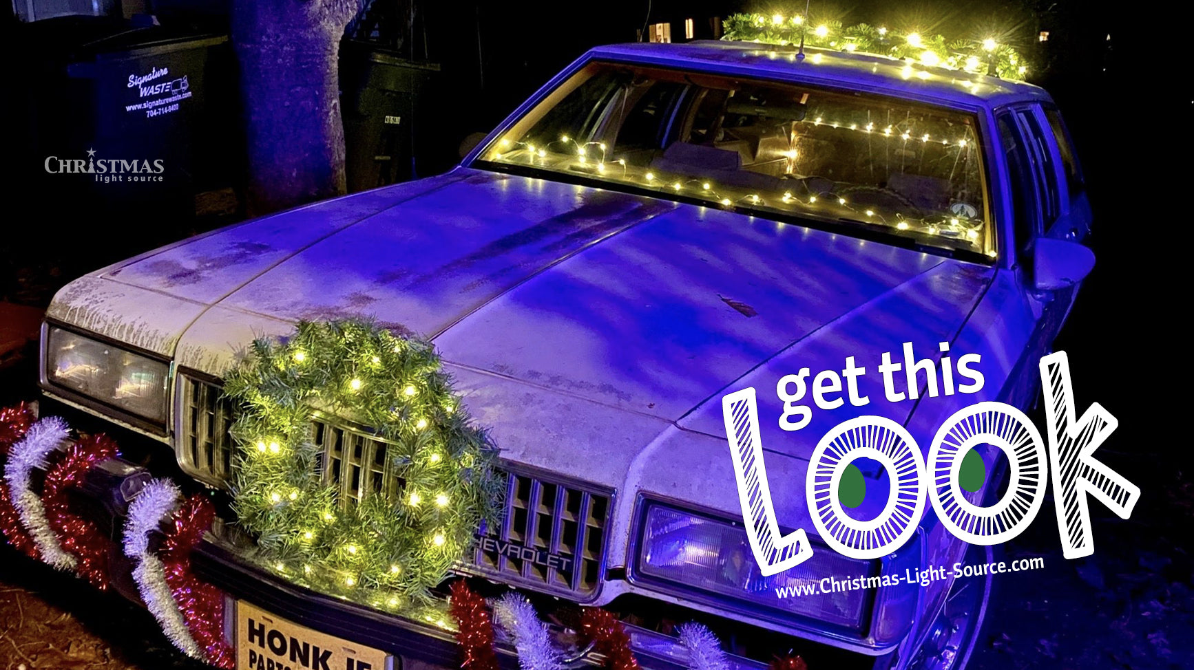 hostility Sunday academic Get This Look: A classic car and 12-volt light sets | Christmas Light  Source Blog