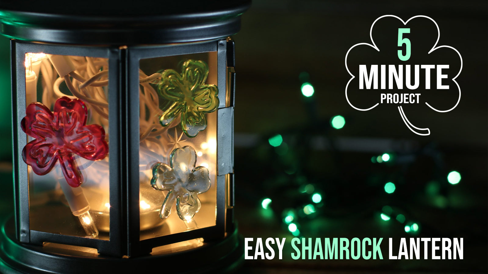 5-minute Project: Easy Shamrock Lantern