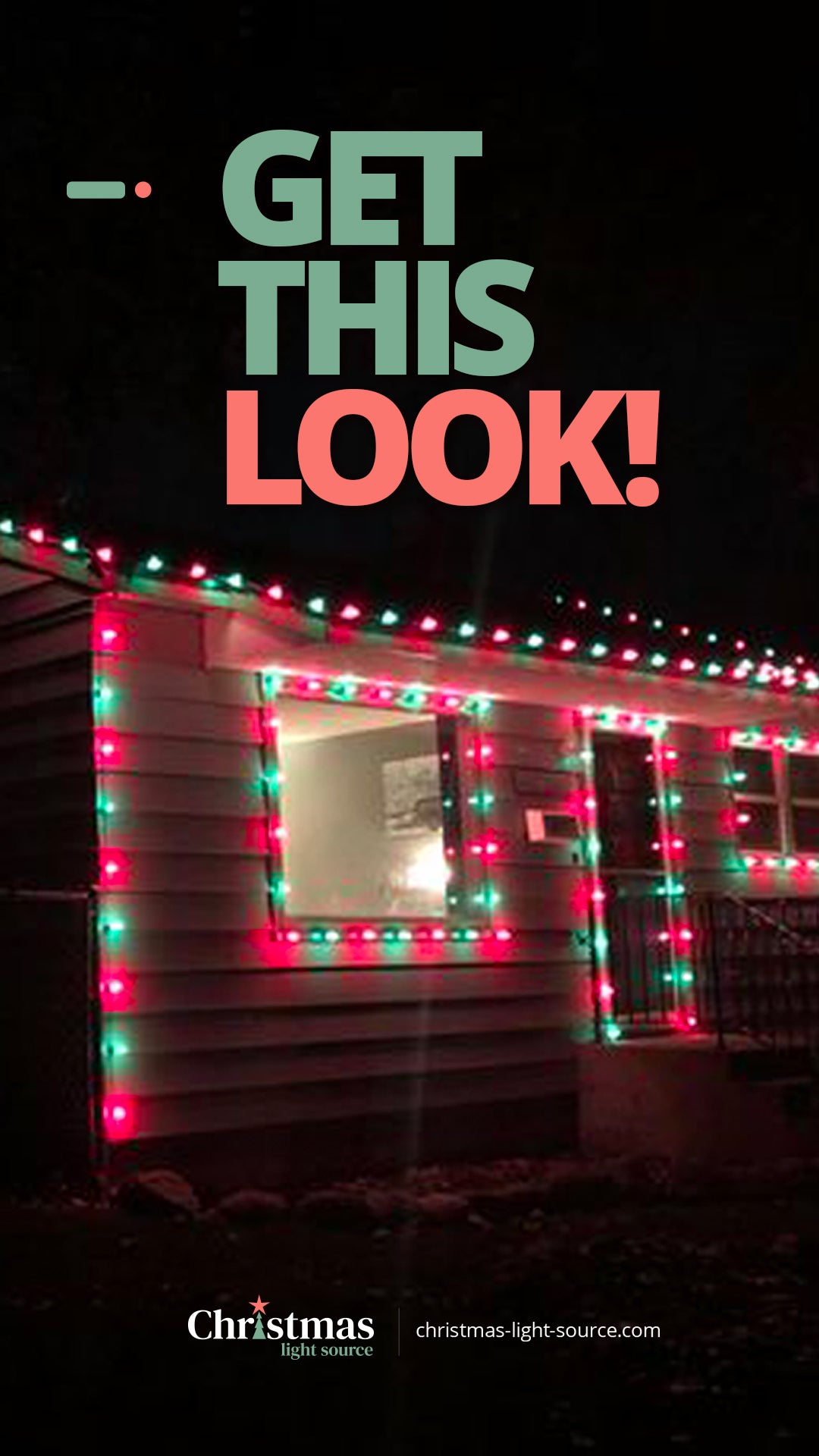 Get this Look! Retro red and green bulbs