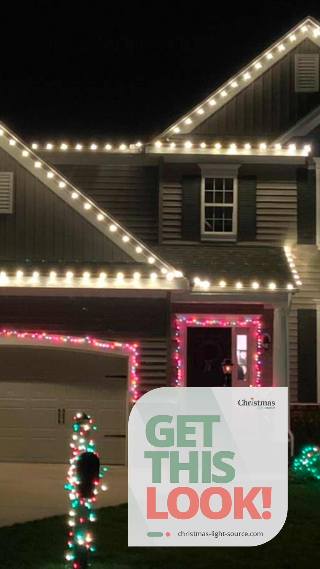 Get This Look: Accenting roofline peaks with LED bulbs