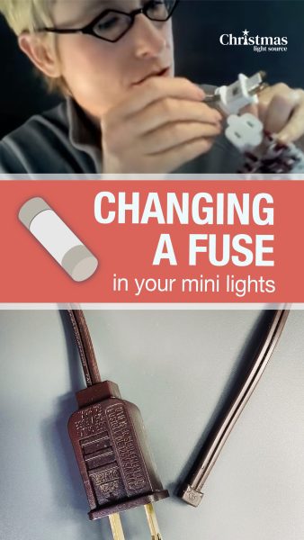 Changing a fuse in Christmas Lights